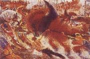 Umberto Boccioni The City Rises France oil painting artist